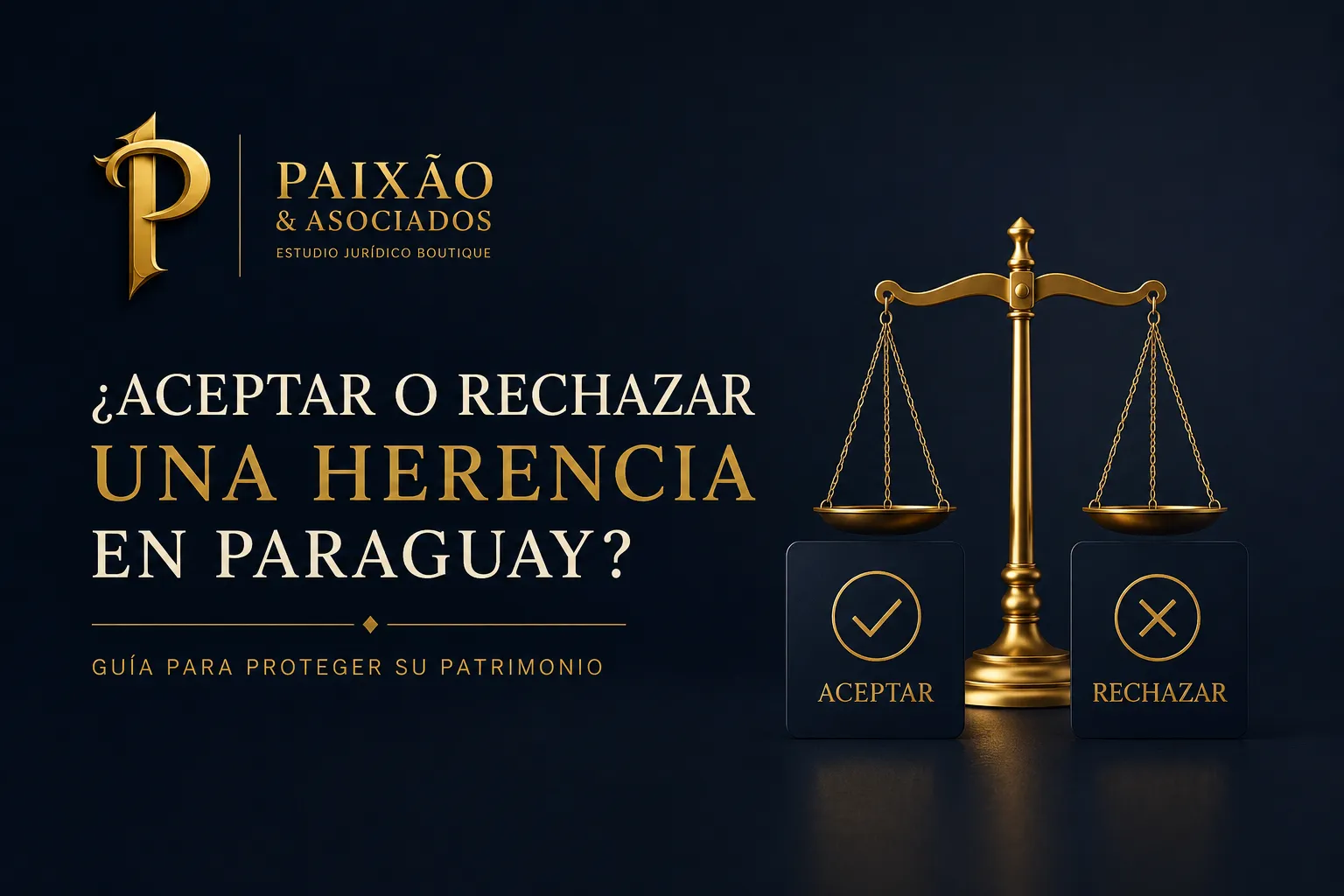 Aceptar o rechazar una herencia en Paraguay - Guía legal de Paixão & Asociados