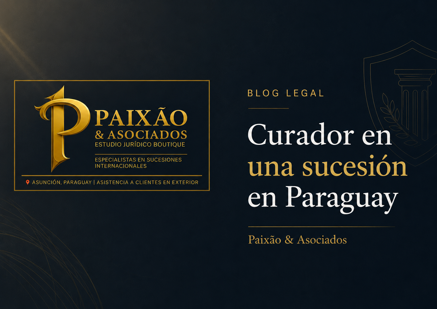 Curador en una sucesión en Paraguay con asesoramiento legal de Paixão & Asociados