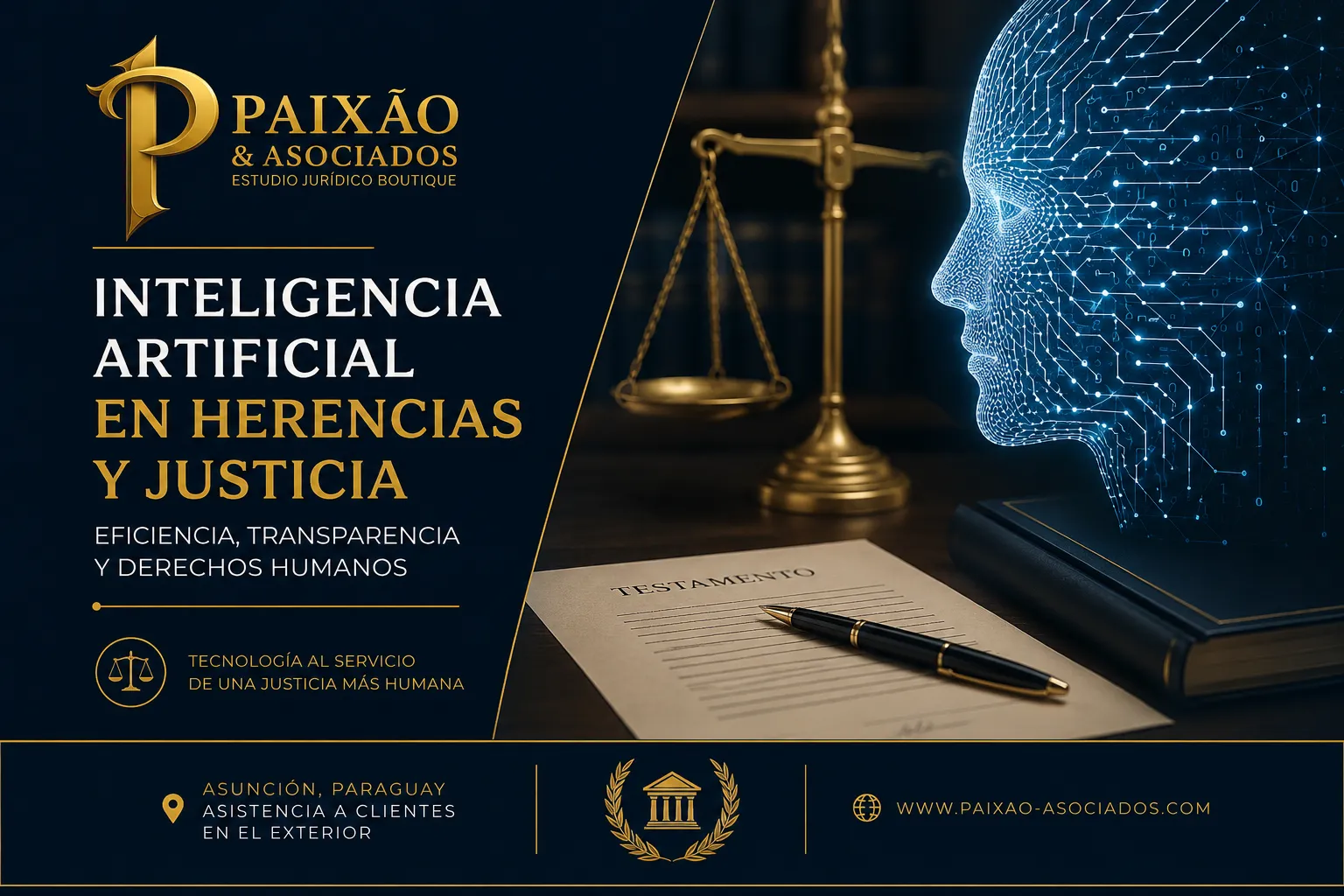 Inteligencia artificial en herencias y justicia - Paixão & Asociados