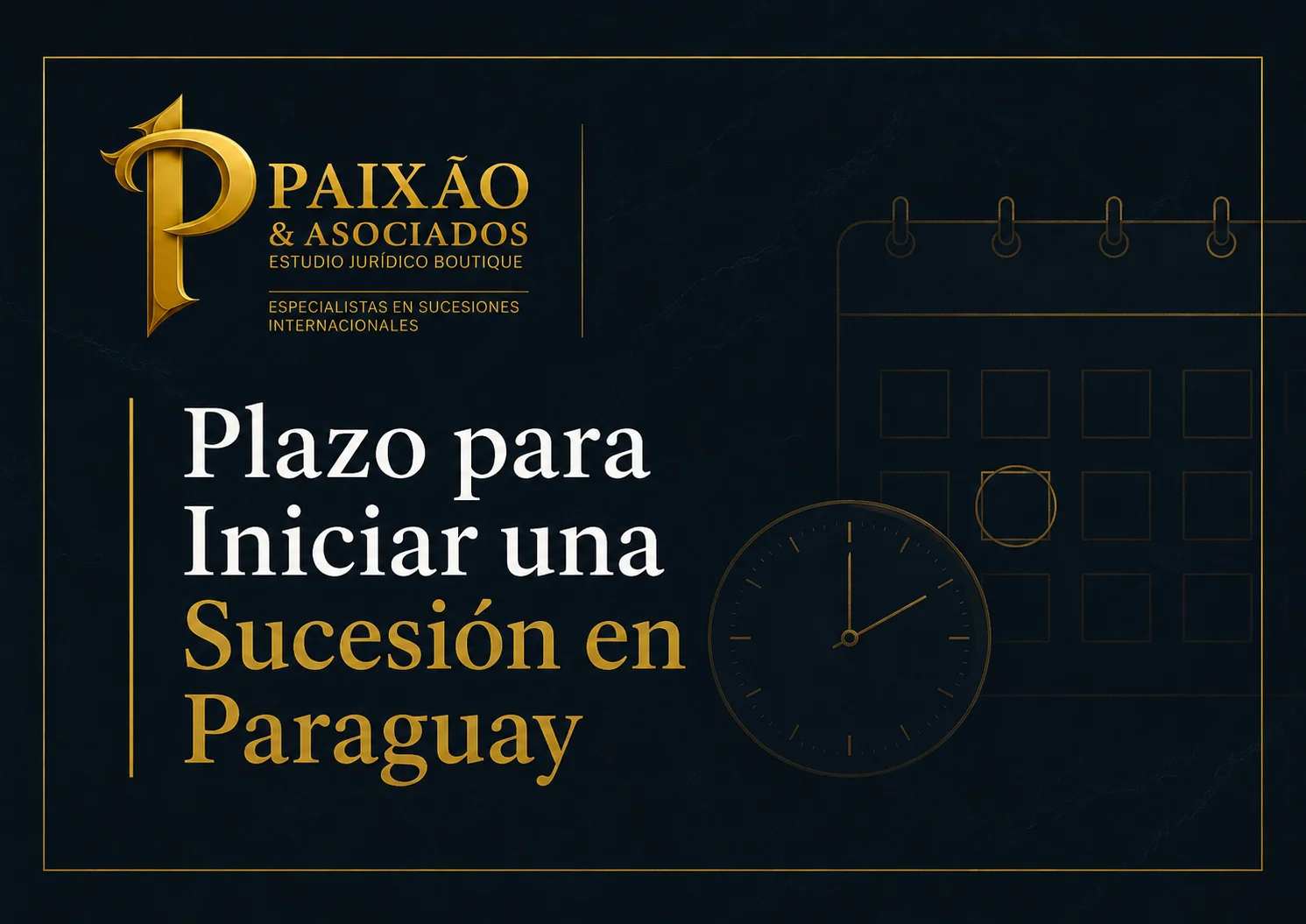 Plazo para iniciar una sucesión en Paraguay - Paixão & Asociados