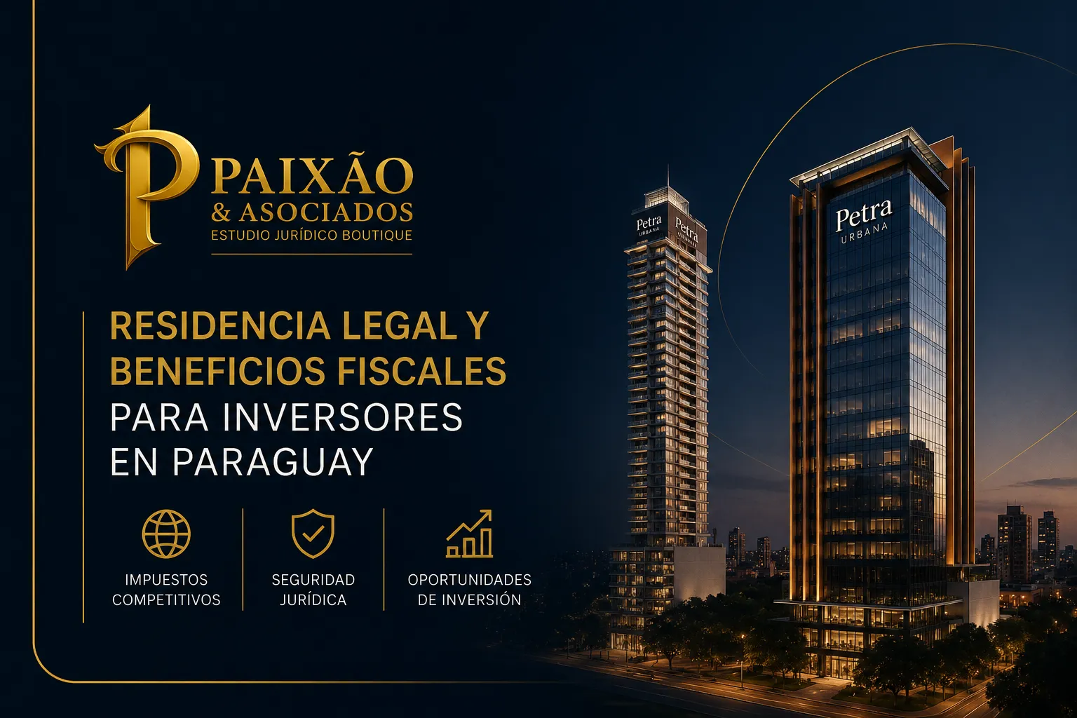 Residencia legal y beneficios fiscales para inversores extranjeros en Paraguay - Paixão & Asociados