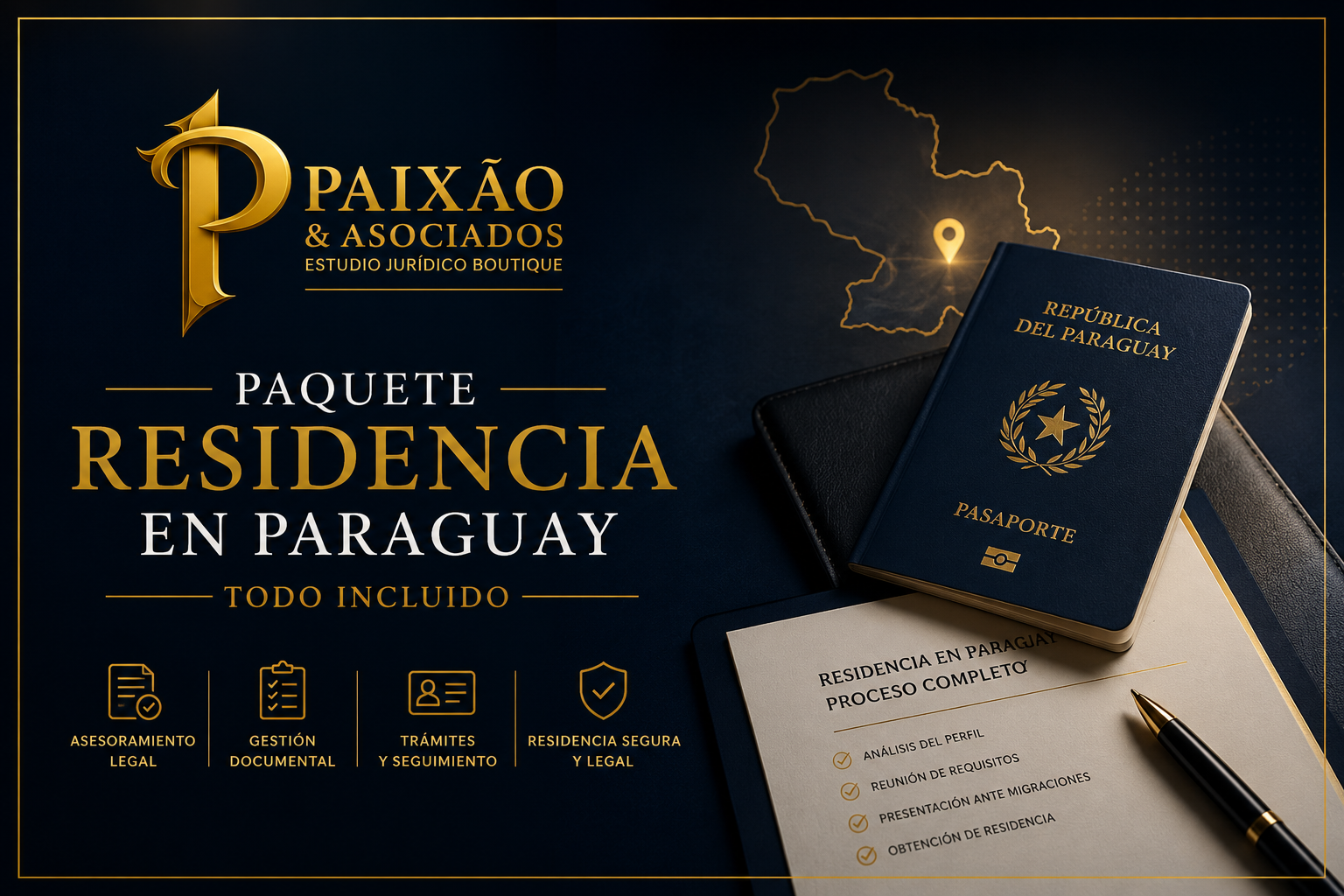 Residencia en Paraguay para extranjeros con asesoramiento legal integral de Paixão & Asociados