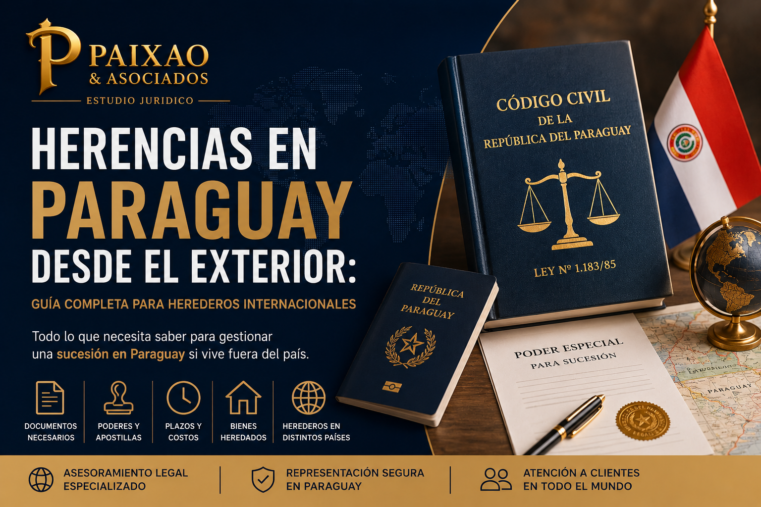 Herencias en Paraguay desde el exterior - Guía para herederos internacionales de Paixão & Asociados